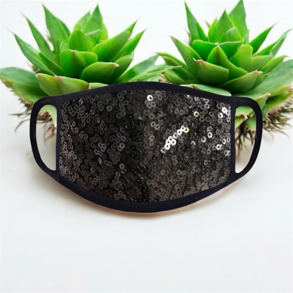 Mixed 4 Pack Sequin Face Masks